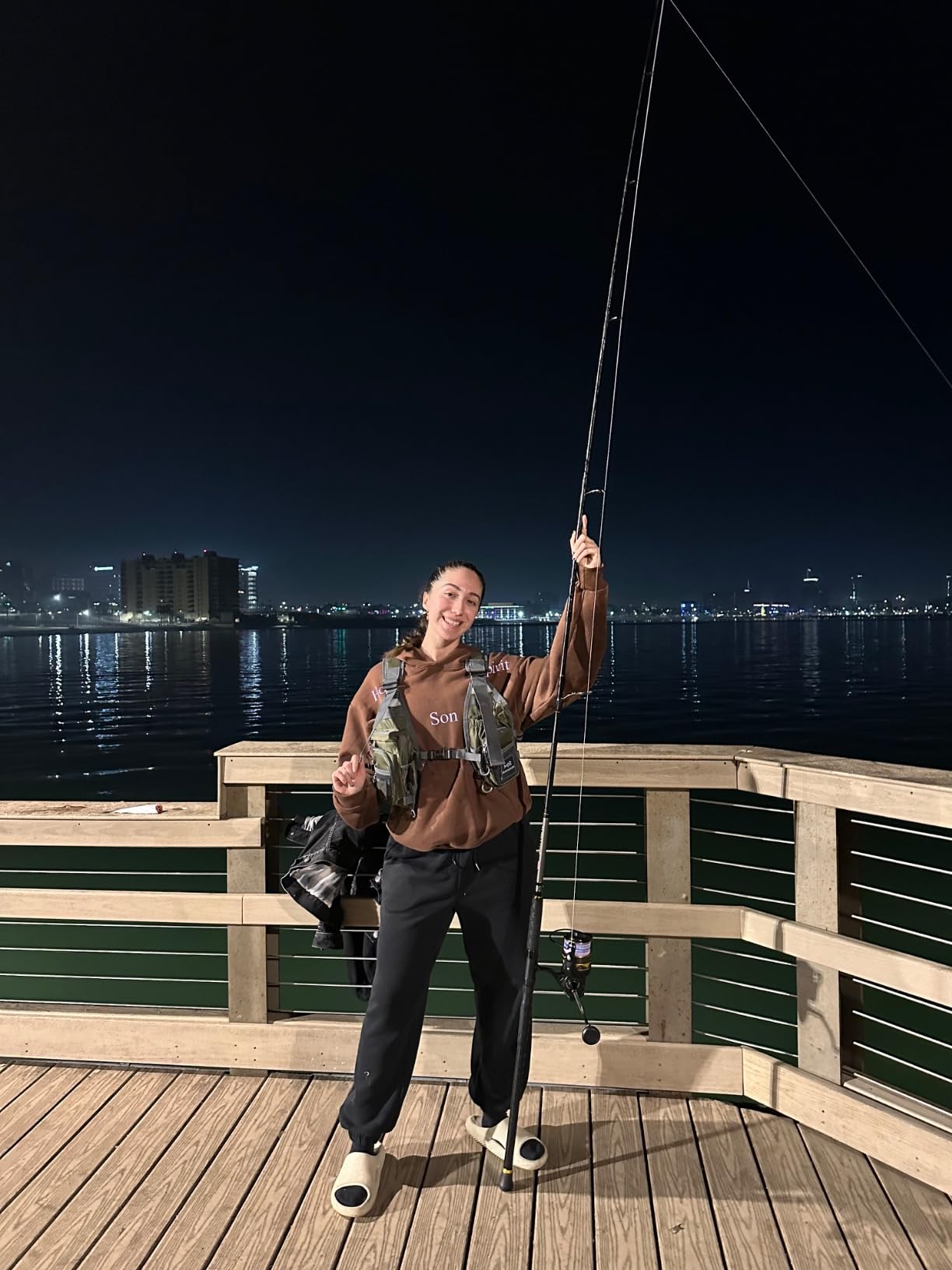 BASSDASH FV08 Ultra Lightweight Fly Fishing Vest for Men and Women Portable Chest Pack customer photo 1