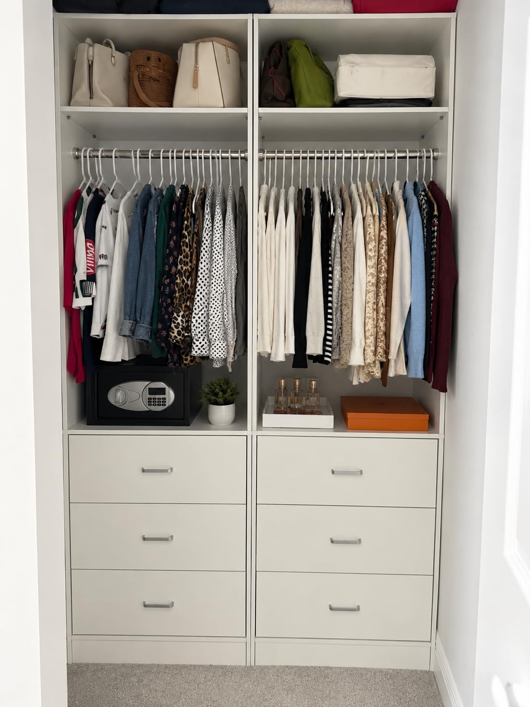 Besiost Closet Systems with 6 Wood Drawers, Closet System Set of 2 customer photo 2