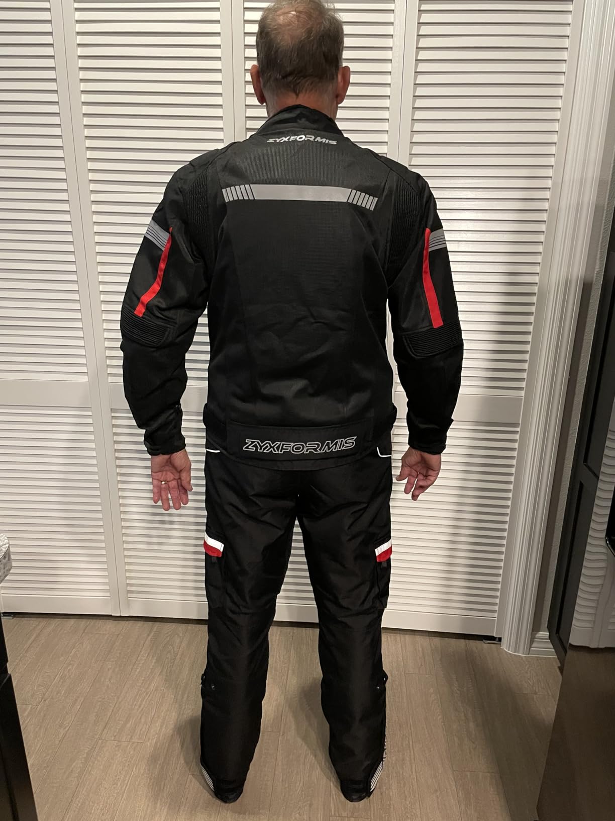 Summer Motorcycle Riding Jacket for Men with CE Armor | 70%+ Breathable Mesh, Removable CE Protective Gear, Reflective Design, Adjustable Fit, 4 zippered pocket, Summer Riding customer photo 1