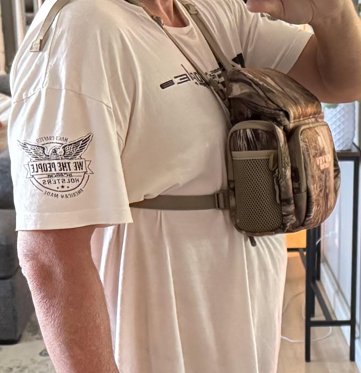 NEW VIEW Silent Hunting Binocular Harness Chest Pack with Rangefinder Pouch & Rain Cover, Stealth Bino Harness for Hunting, Fits Most Binoculars up to 10x56 customer photo 1