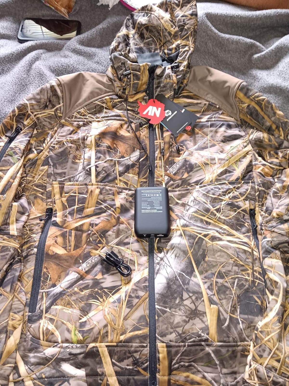 ANTARCTICA GEAR Heated Hunting Jacket for Men with 12V Battery Pack, Hoodie Winter Heated Work Jacket customer photo 2