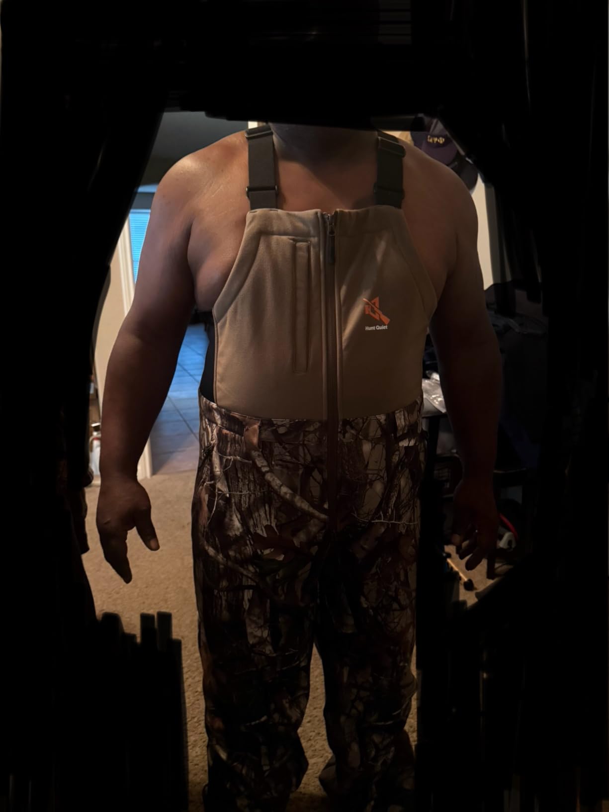 Hunting Clothes For Men, Silent Hunting Jacket & Bib with Orange Safety Vest customer photo 1