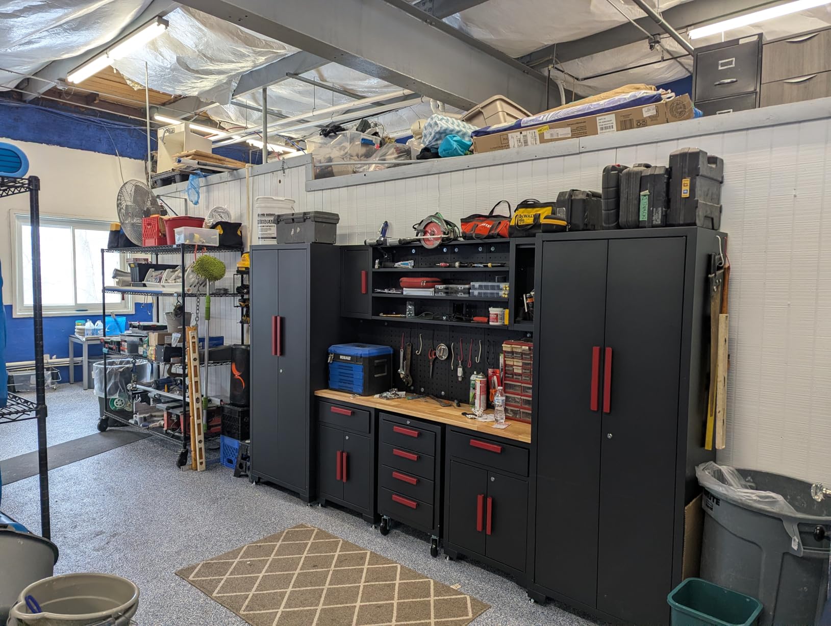 6-Pcs Garage Storage Cabinet System Garage Workshop Set customer photo 1