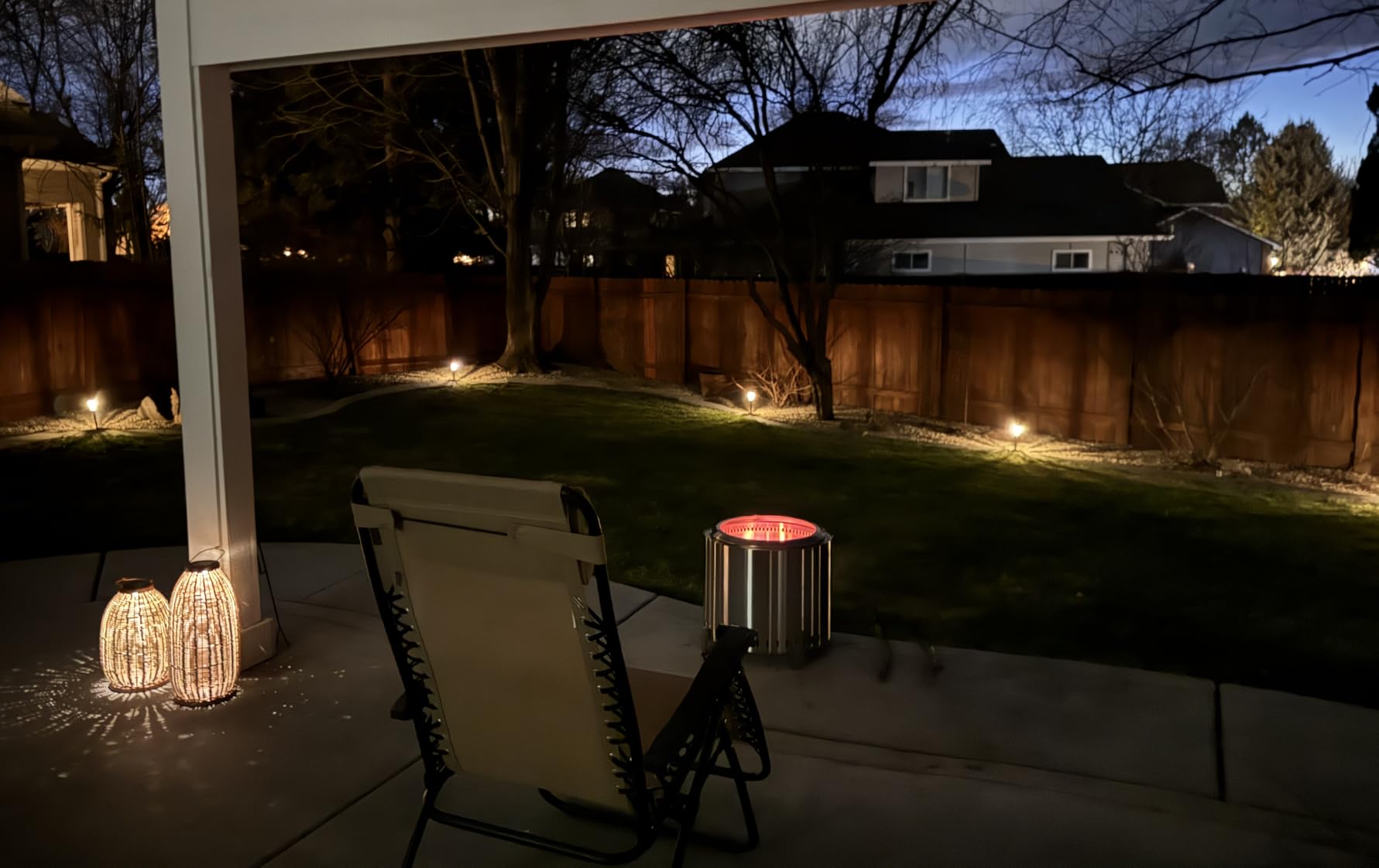 OutVue 19.5 inch Stainless Steel Smokeless Fire Pit with Tote Bag customer photo 2