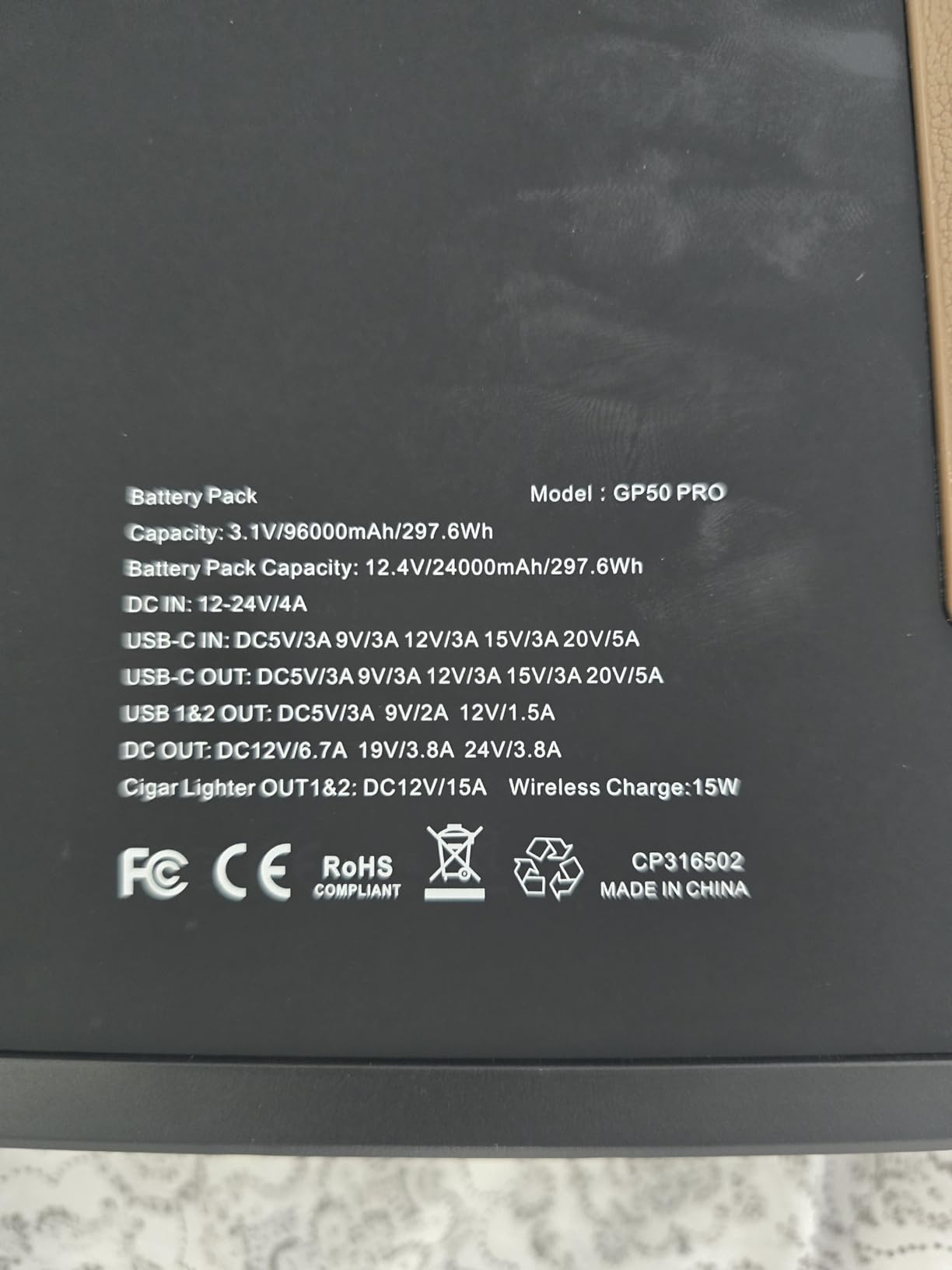 EASYLONGER CPAP Battery Backup ES960 PRO, 297.6Wh LiFePO4 Battery Pack customer photo 1