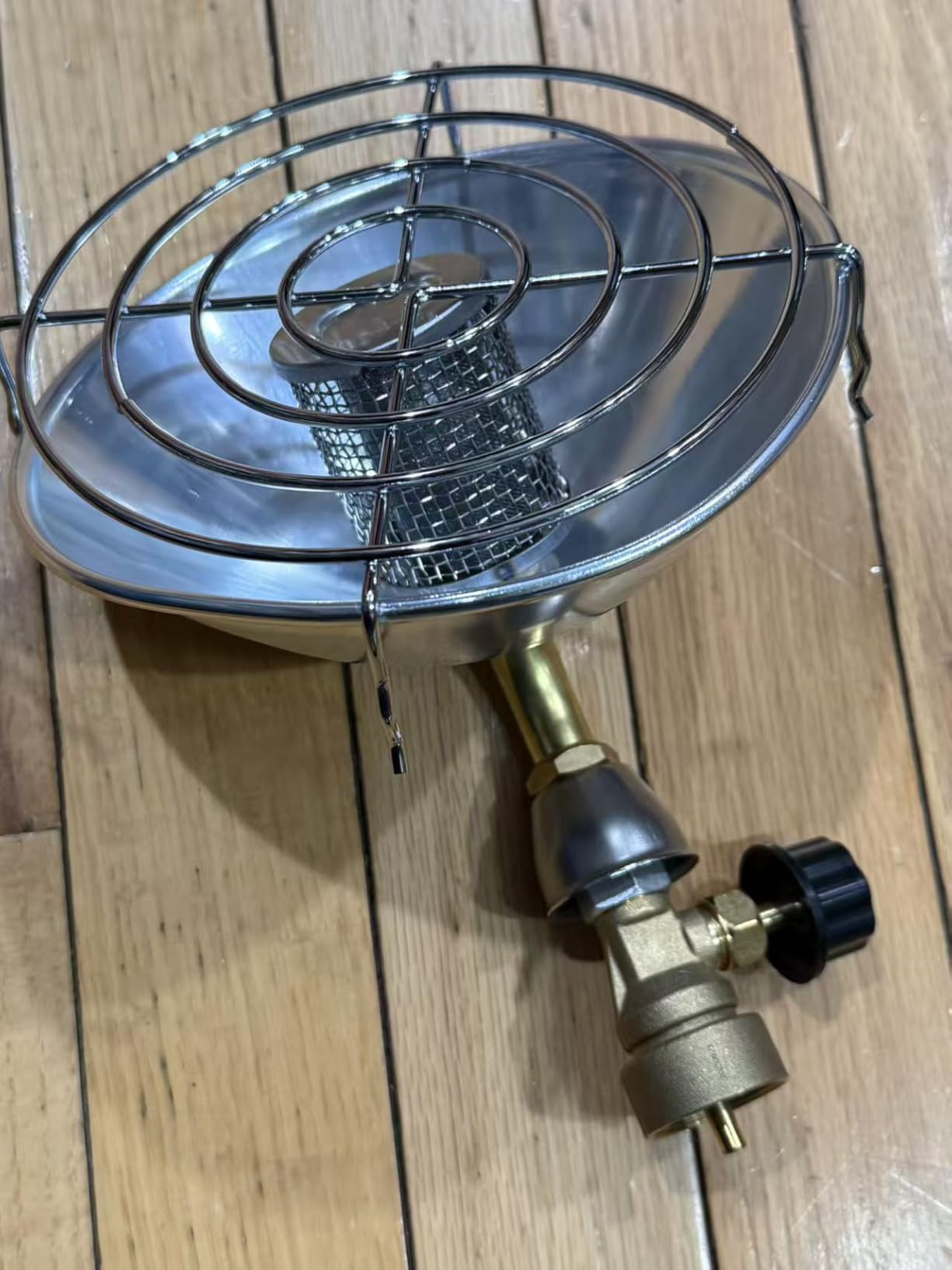 Portable Propane Heater for Camping, Outdoor Small Space Patio Heater with Control Valve, Radiant Cordless Tent Heaters with Foldable Gas Tank Holder for Hiking Ice Fishing Hunting Backyard customer photo 2