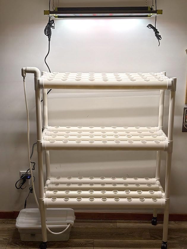 SPECILITE 3-Tier 108 Plant Sites Hydroponics Growing System with Wheels customer photo 2