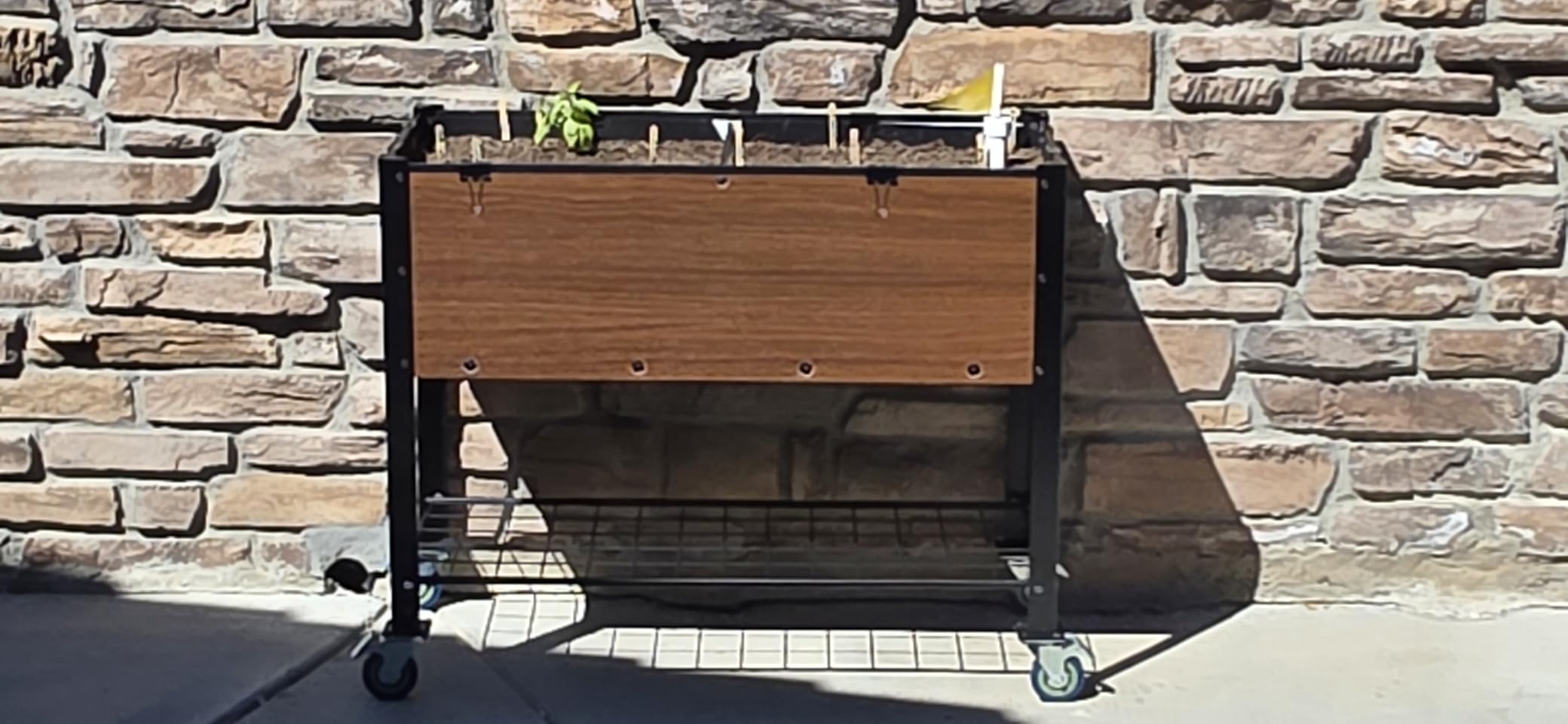 Raised Garden Bed with Legs and Wheels, Self-Watering, Large, 48x24x30 in customer photo 1