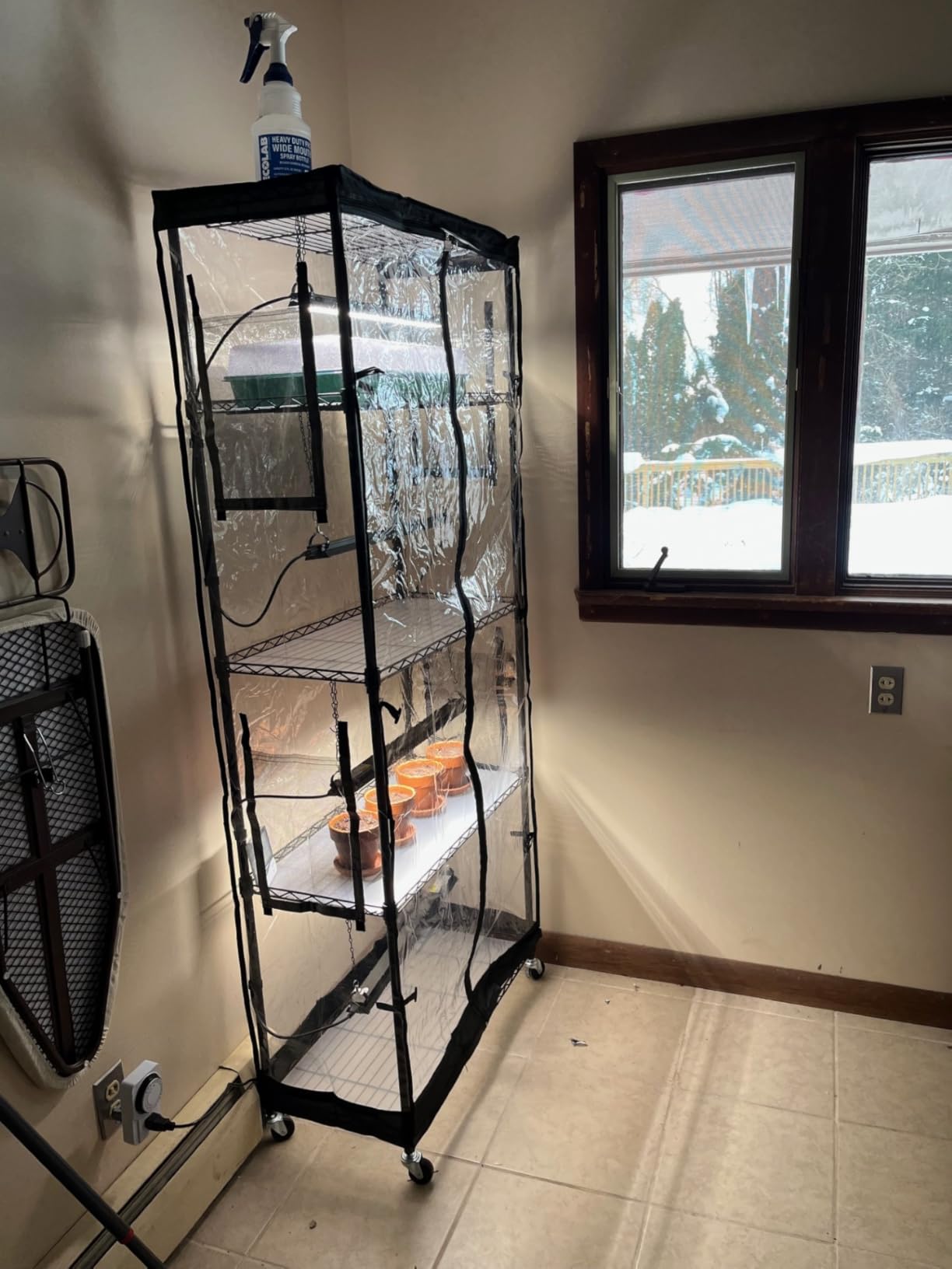 Barrina LP600 Indoor Greenhouse with Grow Light, 5 Tier Stand with Tent customer photo 2