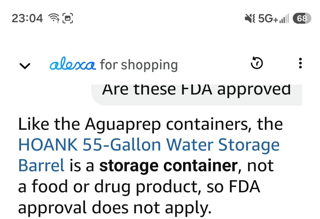 55 Gallon Water Storage Barrel, BPA Free, Emergency Water Supply - Eco Friendly - Made in USA (BLACK) customer photo 2