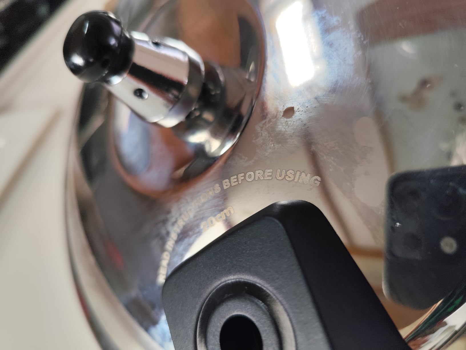 Stainless Steel Pressure Cooker 12 quart Peterboo Induction Compatible Thickened Pressure Cooker with Spring Valve Safeguard Devices, Compatible with Gas & Induction Cooker 8-12 people Use customer photo 1