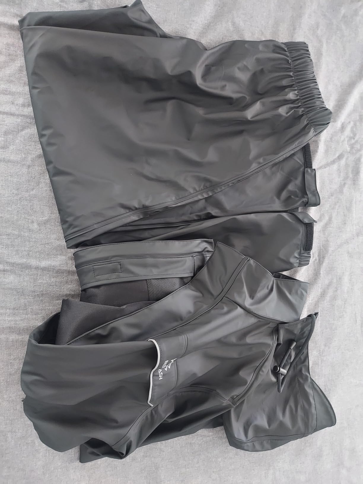 Men's Rain Suit Waterproof Breathable Durable Fishing Rain Gear Packable for Hunting, Hiking, Running, Cycling FW12 customer photo 1