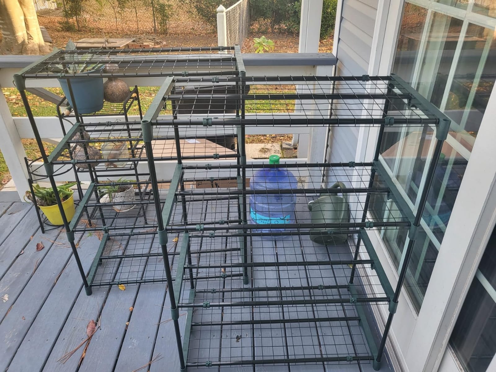 Ohuhu Plant Greenhouse Shelves 4 Tier 2 Pack Extra-Wide Stable Green House Shelving for Outdoor, 35x12x42 Inch Portable Rustproof Metal Shelf Plant Stand Rack Greenhouse Accessories customer photo 1
