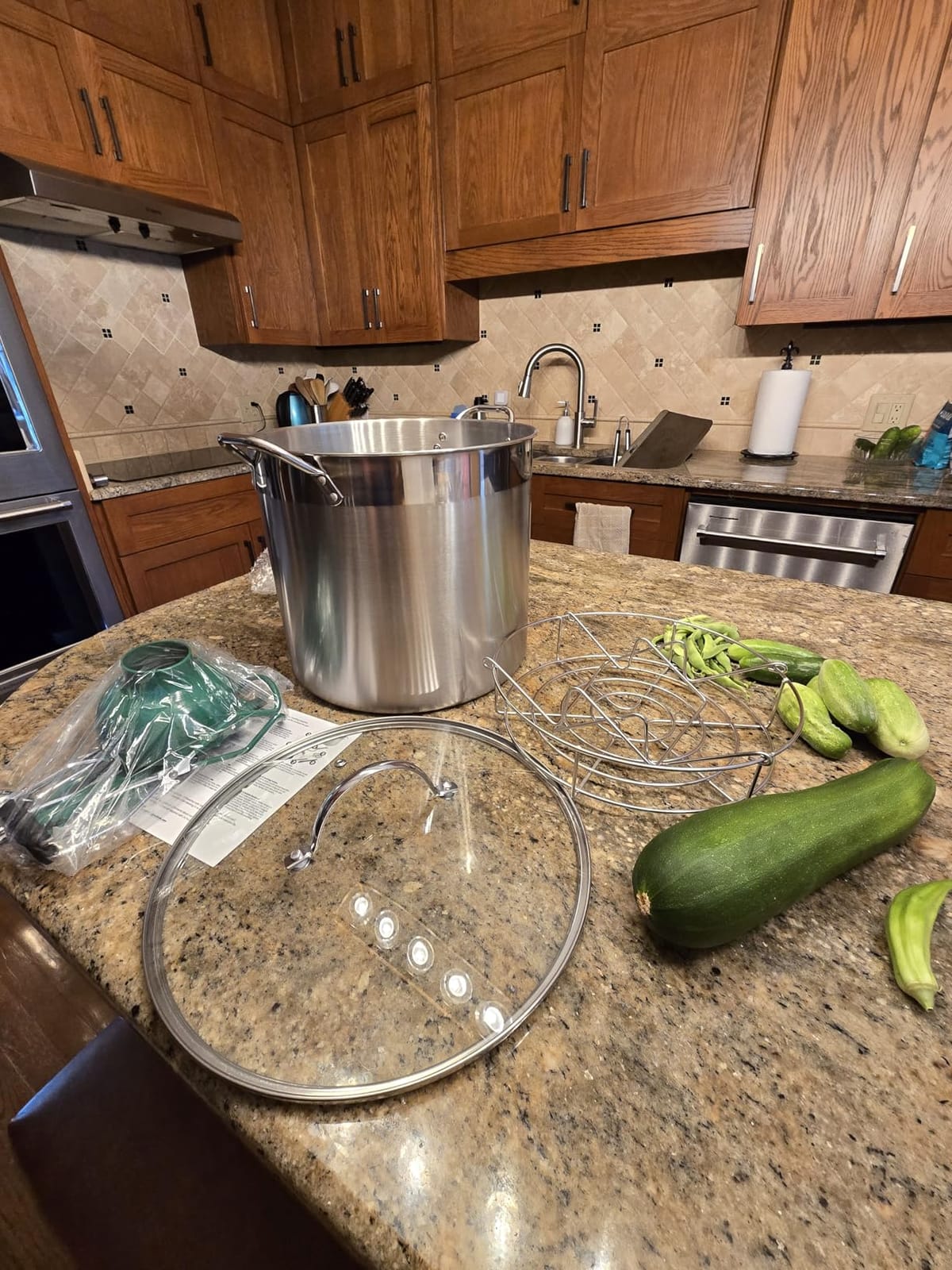27.5 QT Water Bath Canning Pot with Rack and Lid, Canning Supplies 2 customer photo 2
