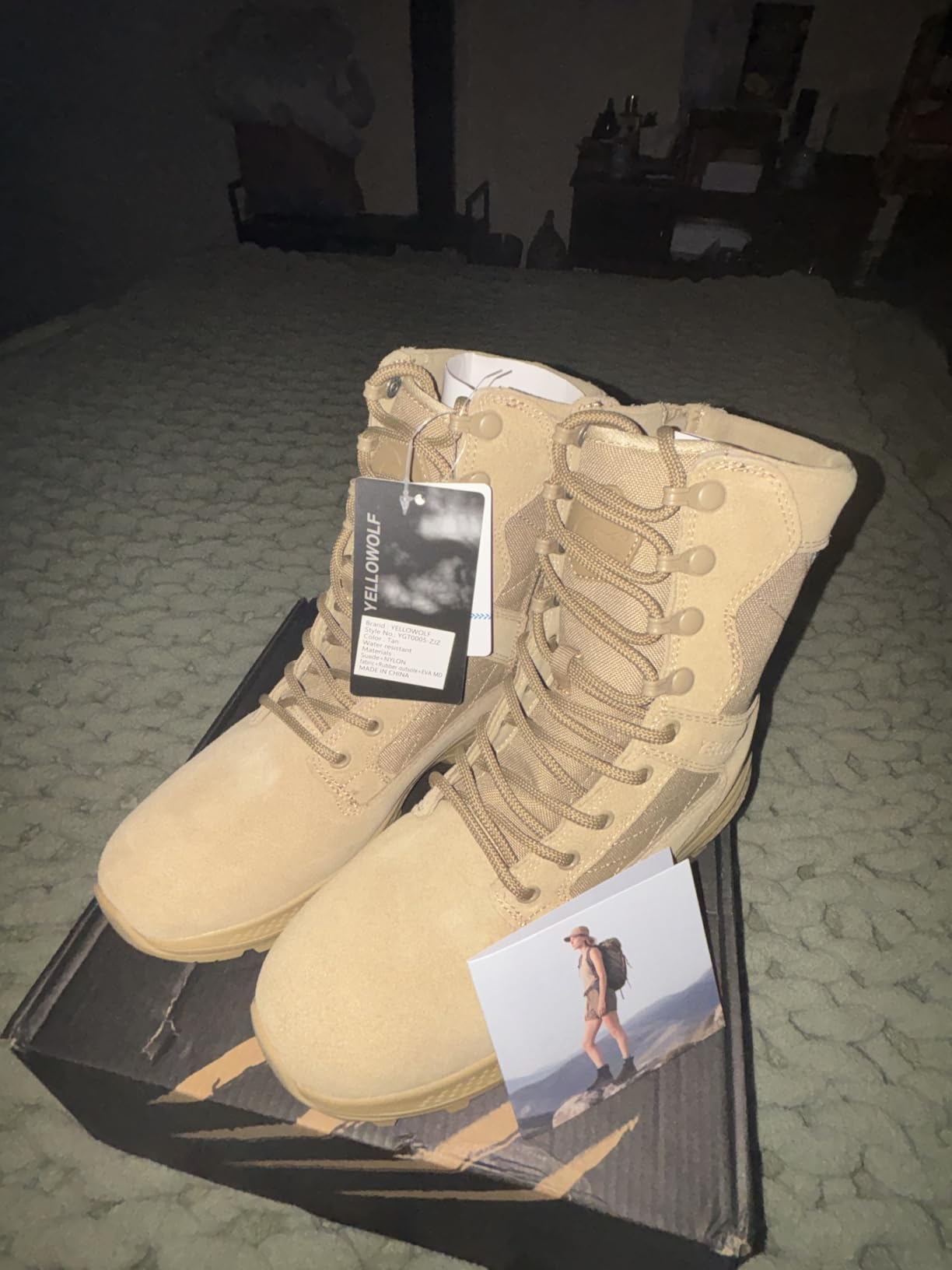 Women's Tactical Boots, Waterproof Work Boots, Motorcycle customer photo 2