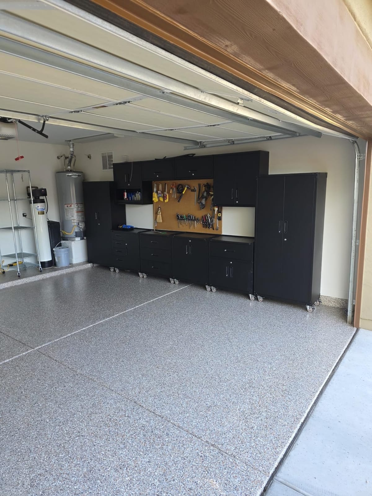 10-Piece Heavy Duty Steel Garage Cabinet System | All-in-One Modular Garage Cabinet Set for Ultimate Workshop Organization | Easy Assembly Garage Storage Cabinets & Tool Bench (Black) customer photo 2