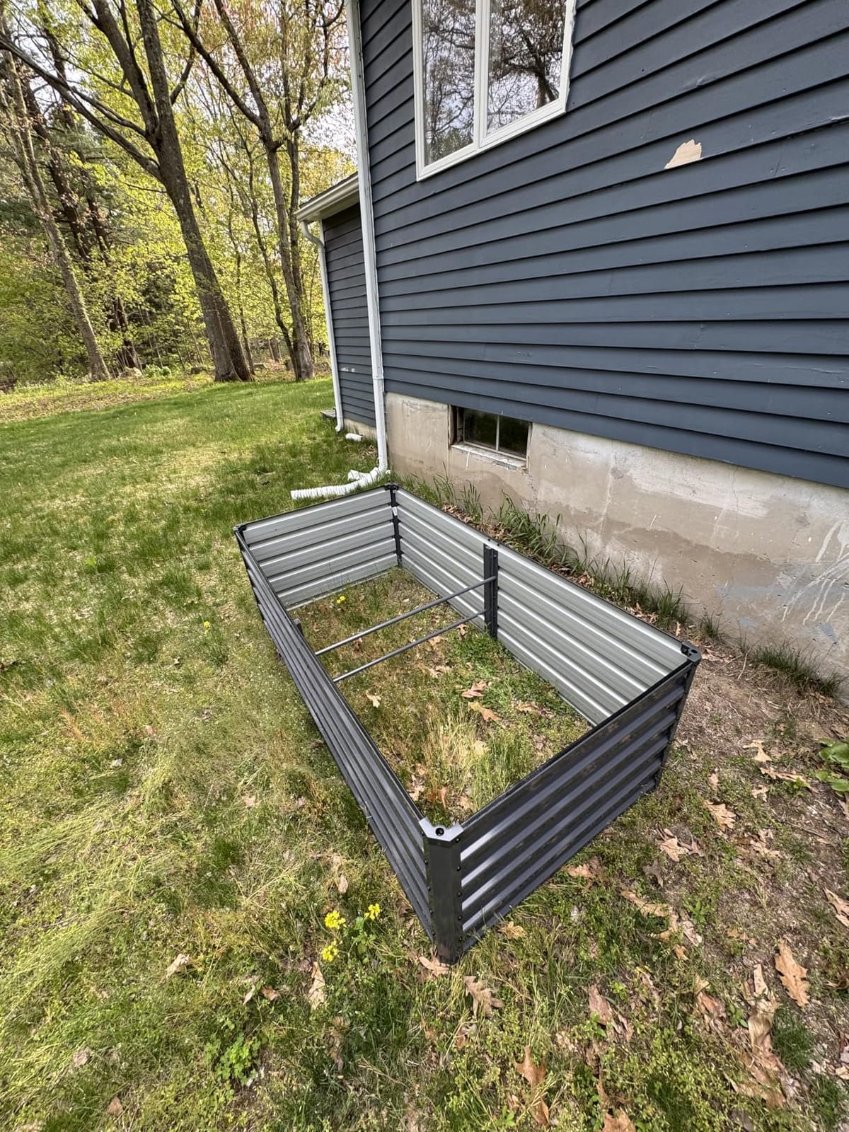 DUMOS Galvanized Raised Garden Bed with Cover, Clear, 8x4x1ft customer photo 1