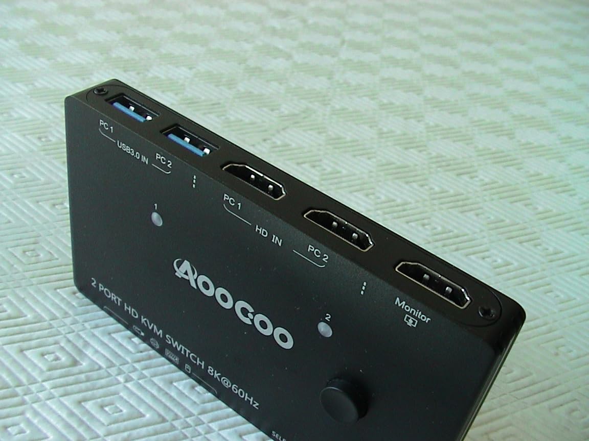 8K@60Hz HDMI Displayport KVM Switch 3 Monitors 3 Computers 4K@144Hz Triple Monitor KVM Switches with USB 3.0 Port,Wired Remote,Power Adapter and USB3.0 Cables(16.2 cm 3 PC 3 Monitor 8K KVM) customer photo 1