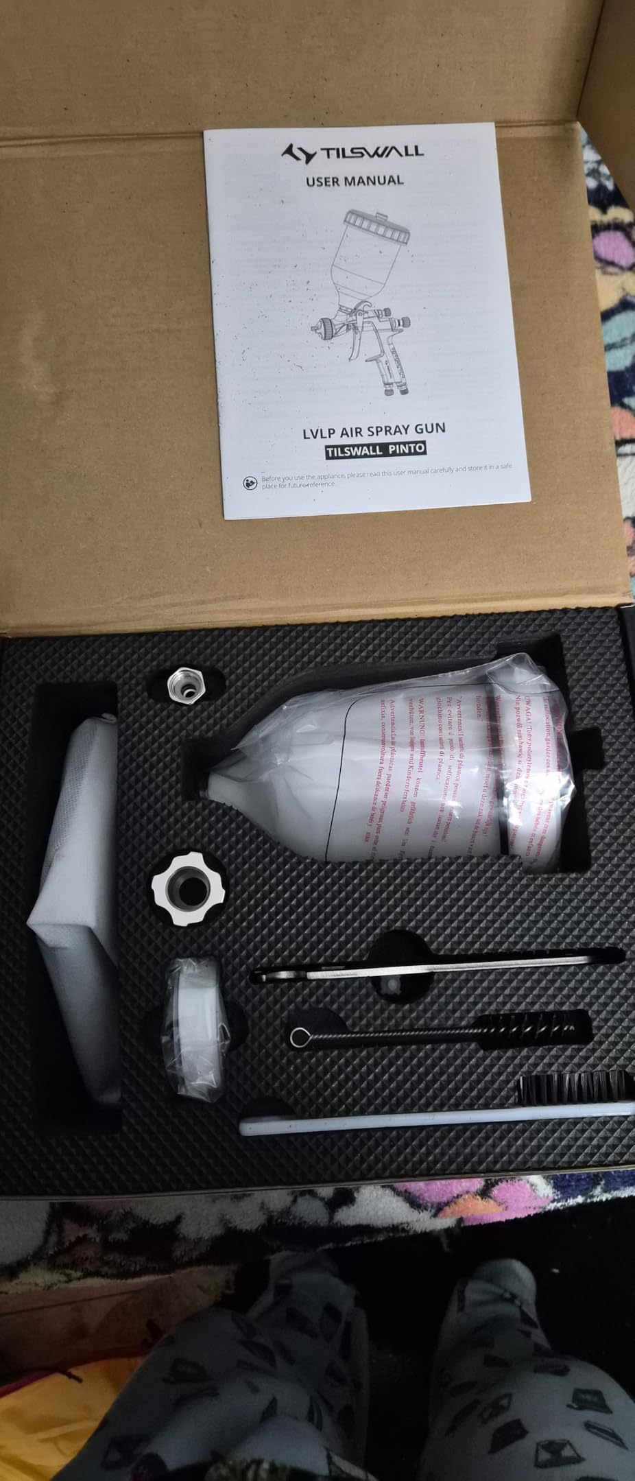 Tilswall Pinto LVLP Spray Gun for Automotive, Premium Kit customer photo 1