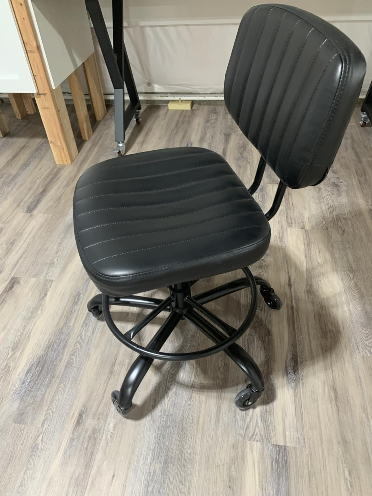 DUMOS Armless Drafting Chair, Standing Desk Chair, Rolling Stool customer photo 2