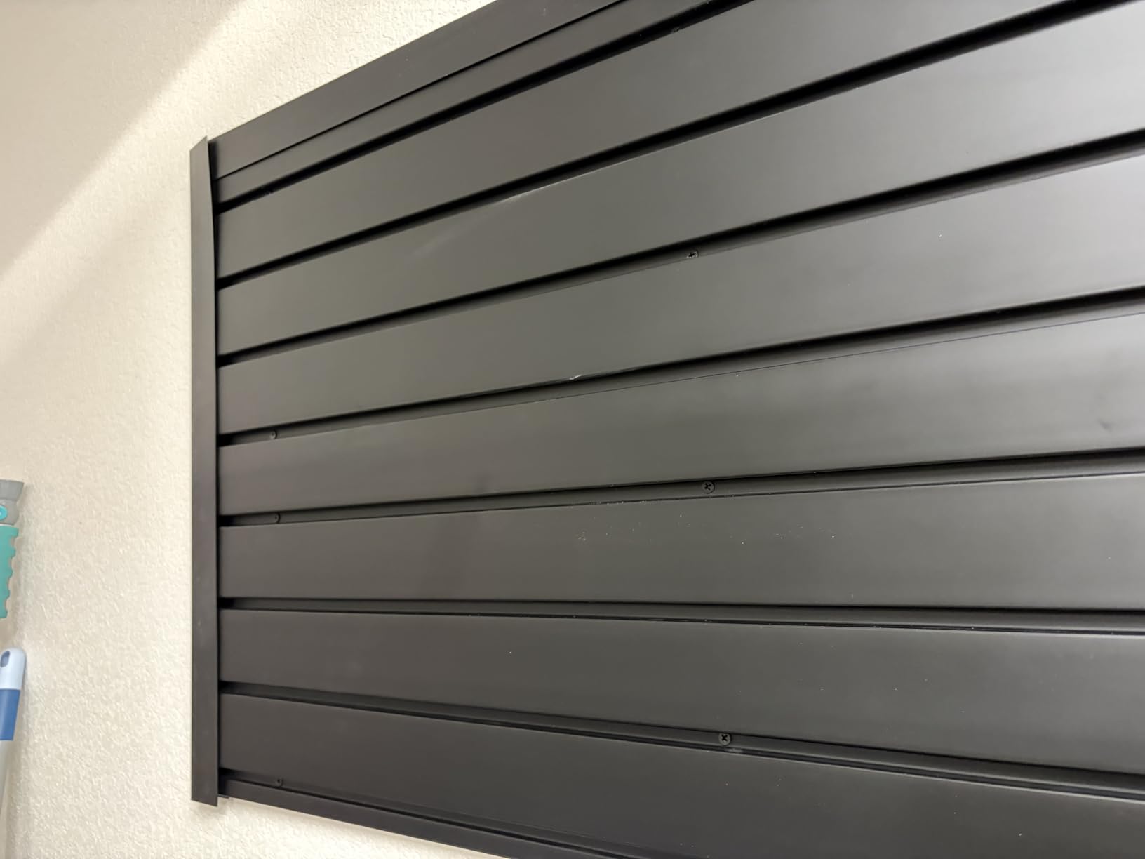 PVC Slat Wall Paneling 4x8 ft, Black Slatwall Panel for Storage customer photo 1