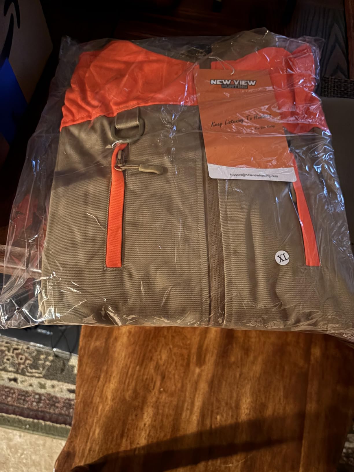 NEW VIEW Upland Hunting Jacket 3.0 for Men, Blaze Orange Hunting Jacket with Game Pouch customer photo 1
