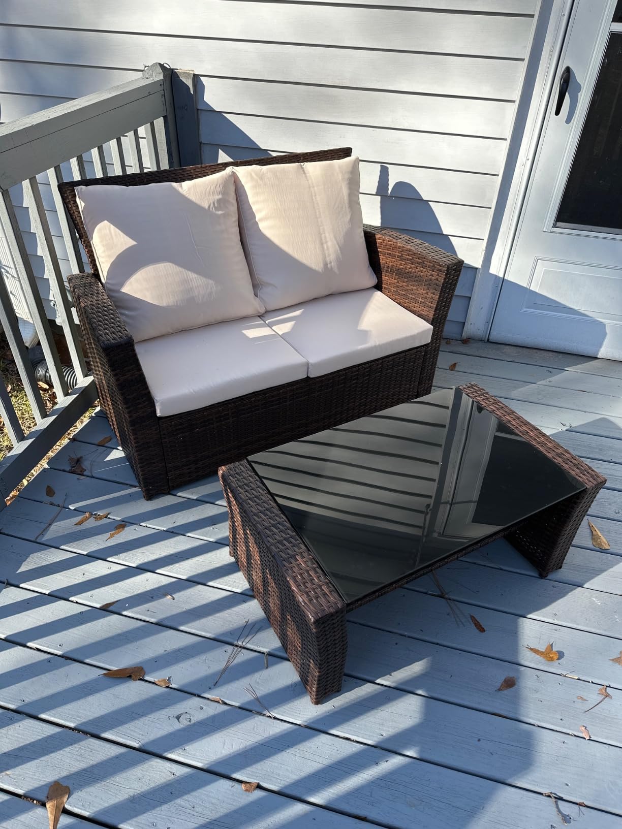 Patio Sectional Furniture Set, Wicker Outdoor Furniture Set for All-Weather customer photo 1