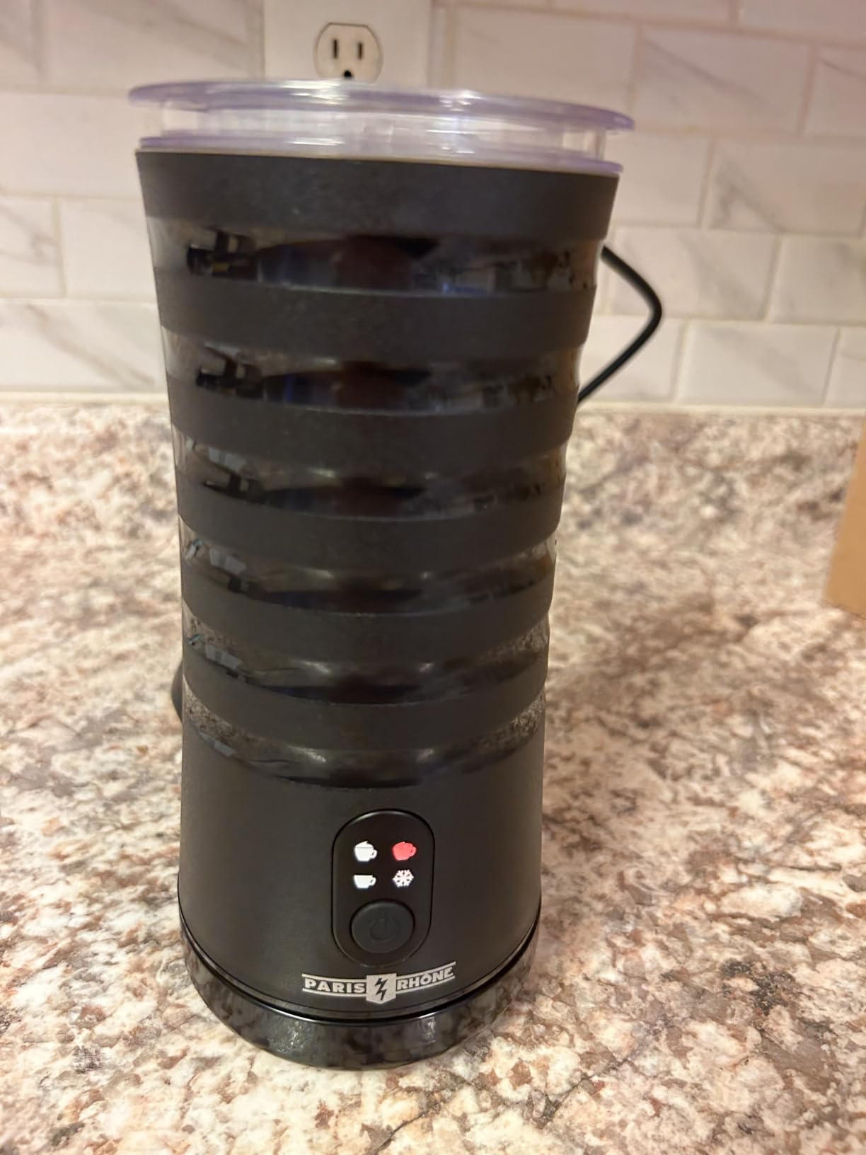PARIS RHÔNE Milk Frother, 4-in-1 Electric Automatic Milk Steamer customer photo 1