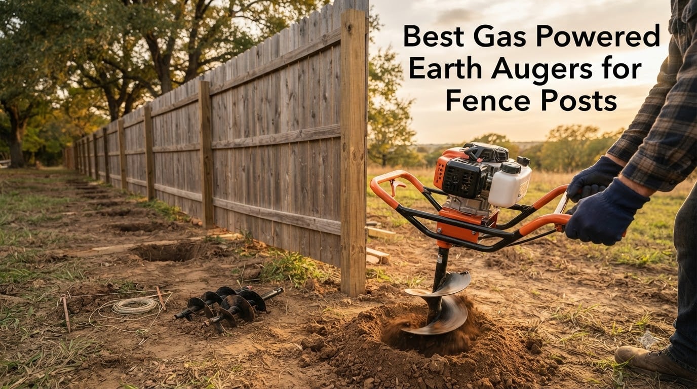 Best Gas Powered Earth Augers for Fence Posts