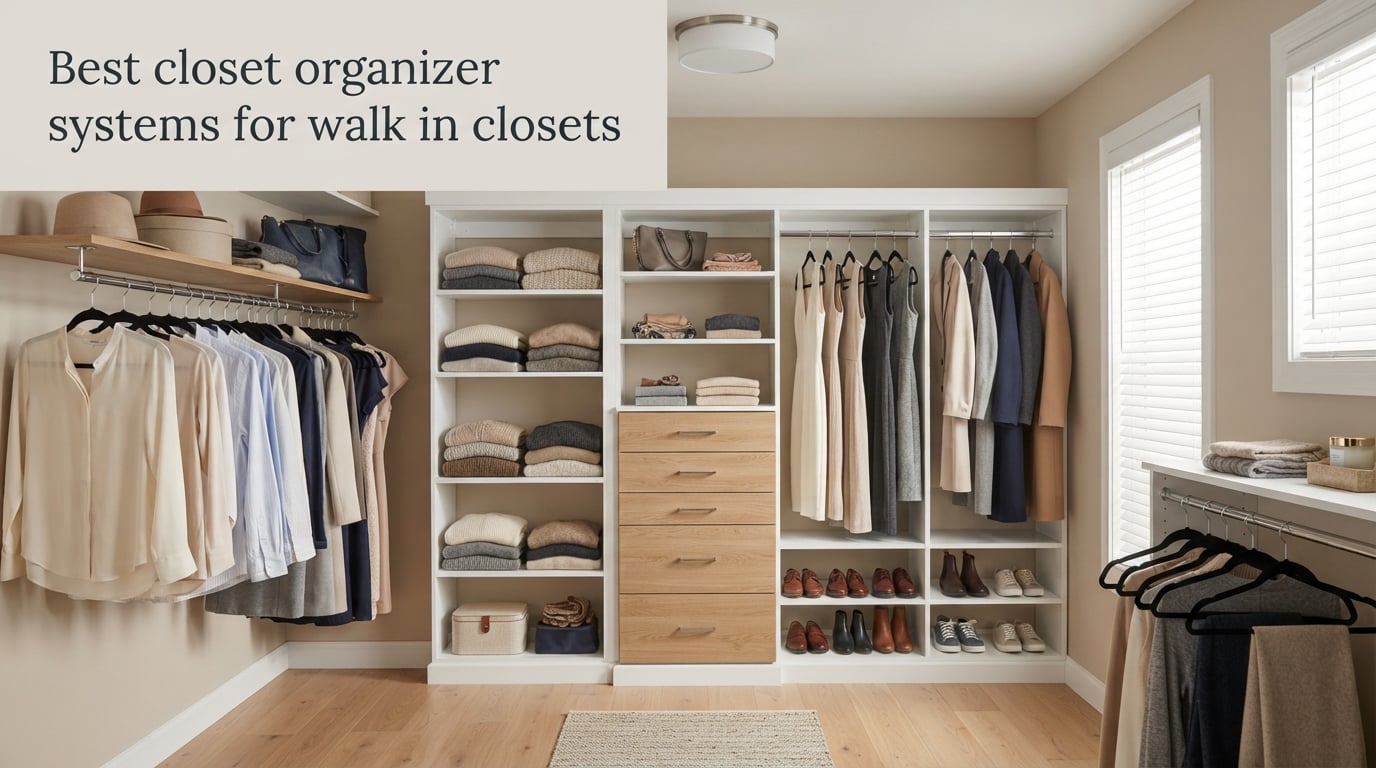 Best closet organizer systems for walk in closets