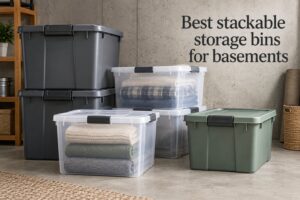 Best stackable storage bins for basements