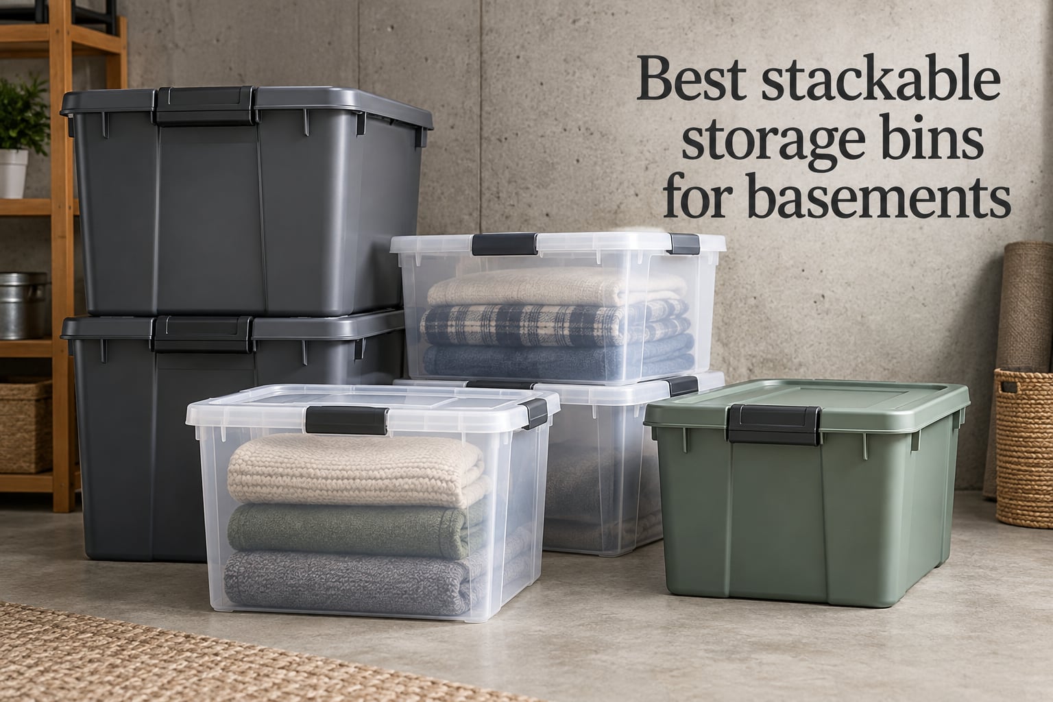 Best stackable storage bins for basements