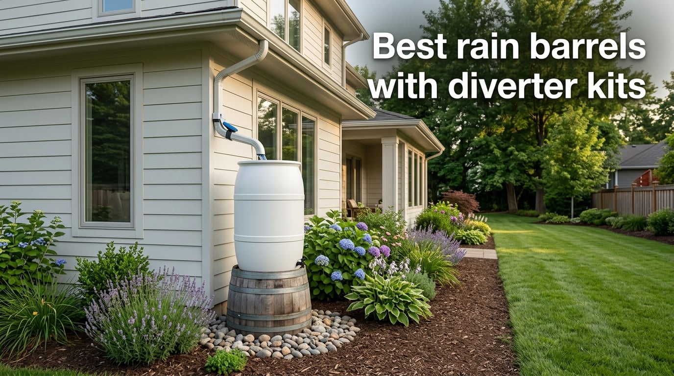 Best rain barrels with diverter kits