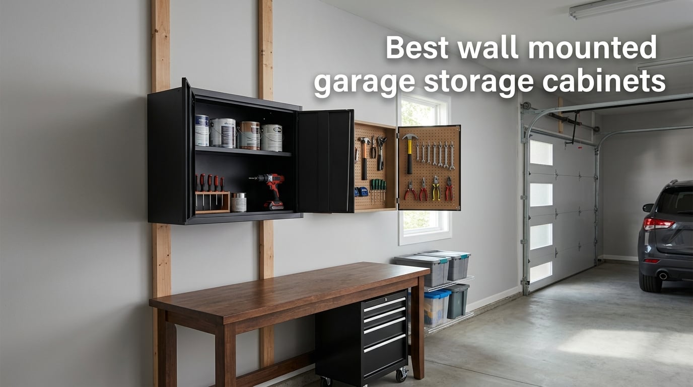 Best wall mounted garage storage cabinets