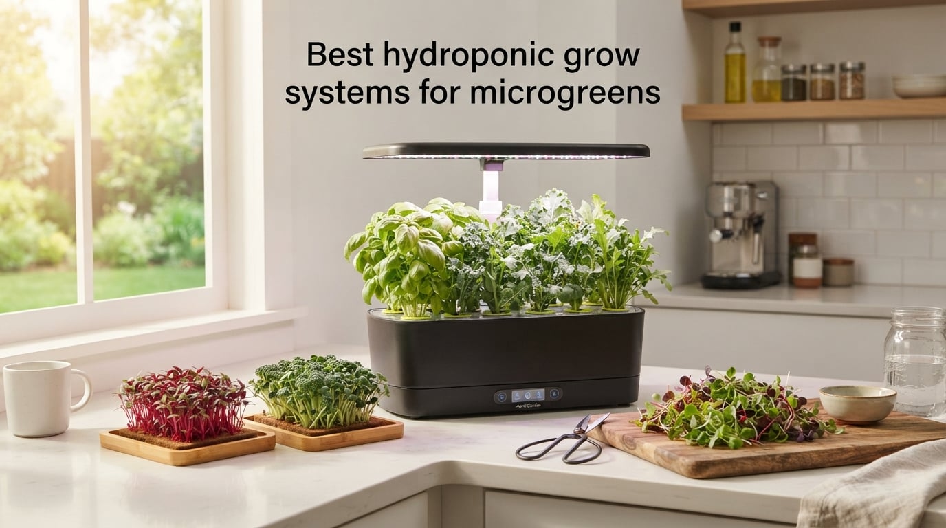 Best hydroponic grow systems for microgreens