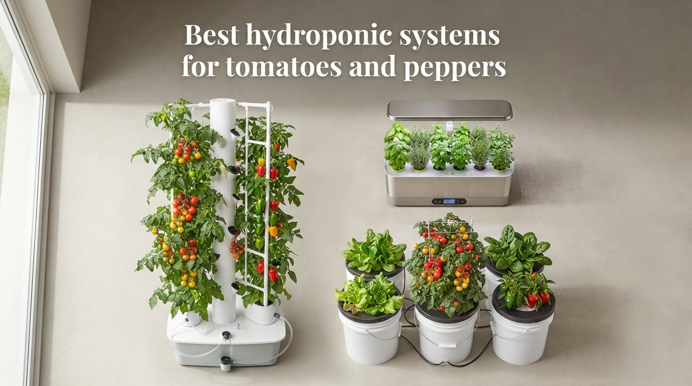 Best hydroponic systems for tomatoes and peppers