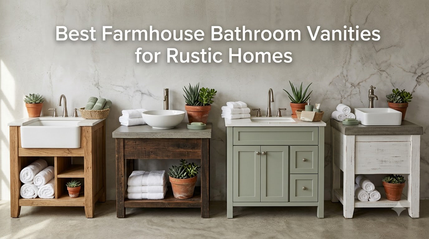 Best Farmhouse Bathroom Vanities for Rustic Homes