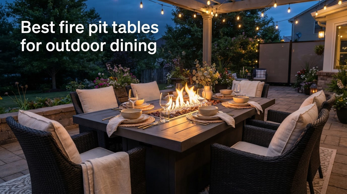 Best fire pit tables for outdoor dining