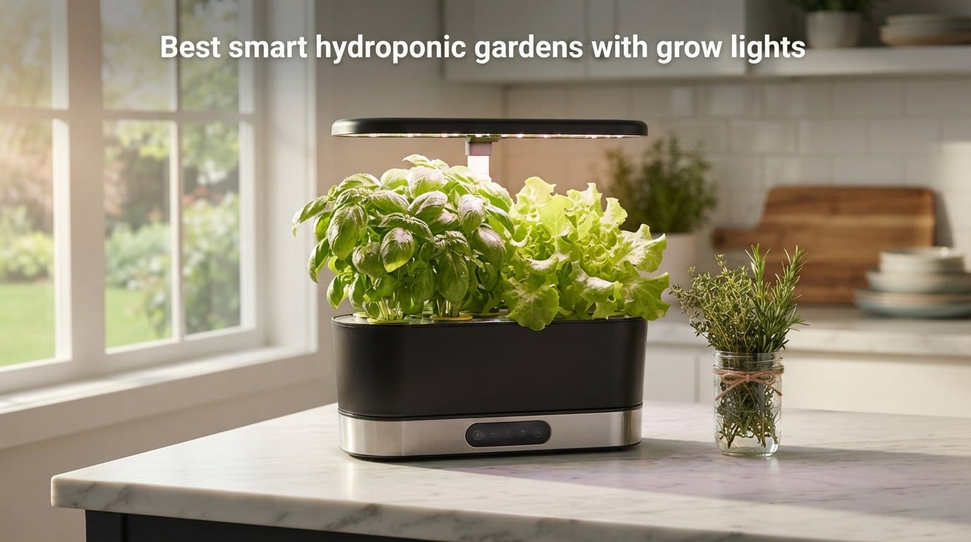 Best smart hydroponic gardens with grow lights