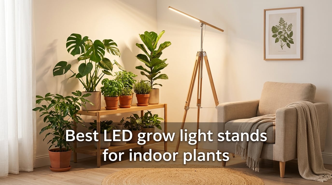 Best LED grow light stands for indoor plants