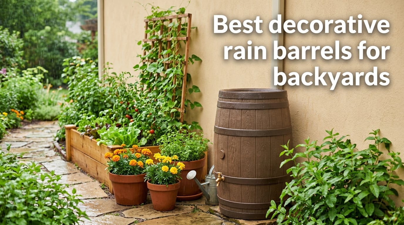 Best decorative rain barrels for backyards