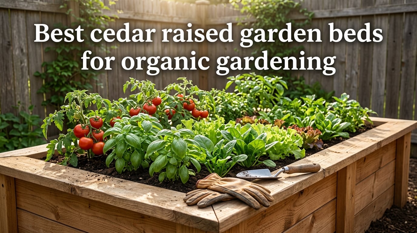 Best cedar raised garden beds for organic gardening