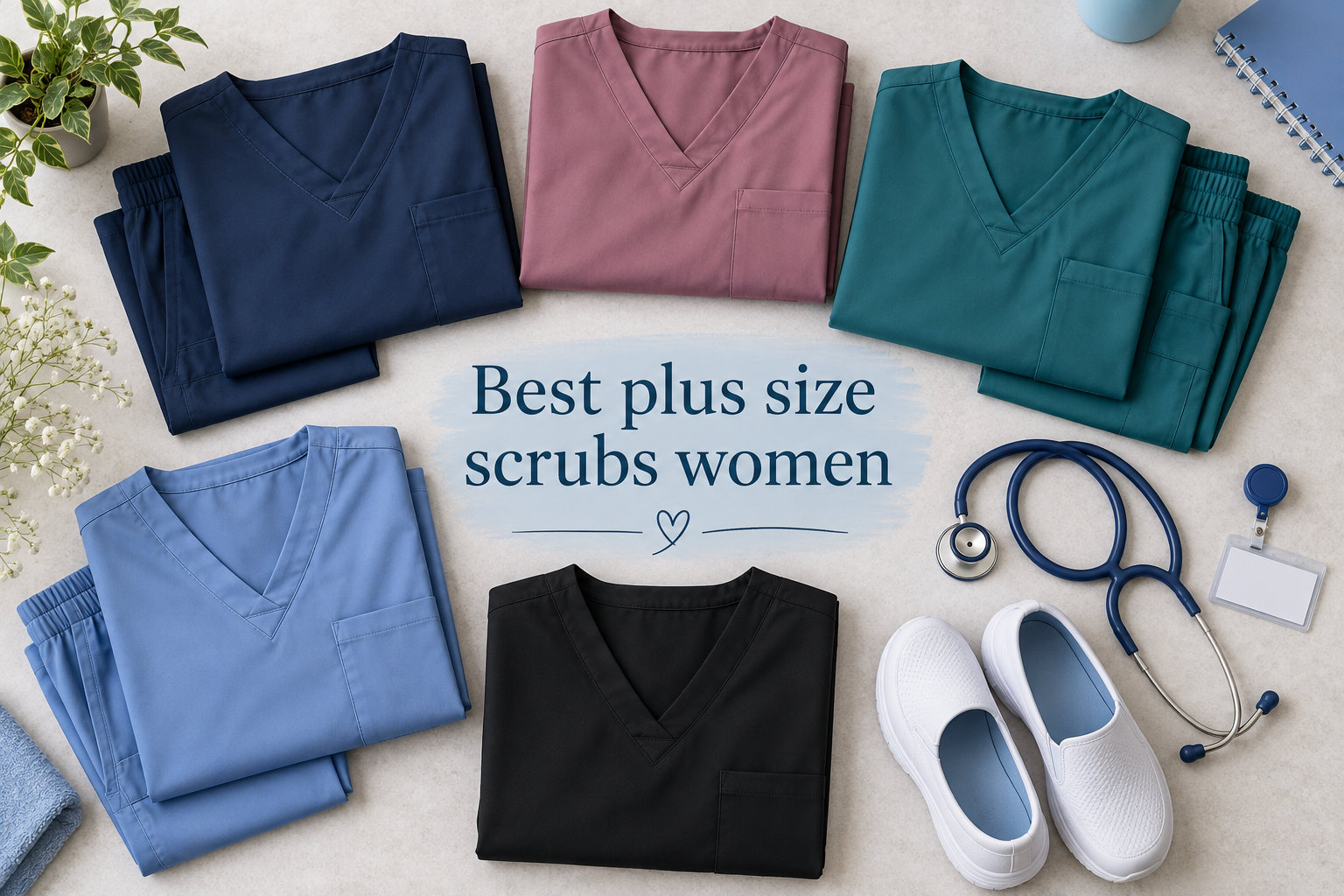 Best plus size scrubs women