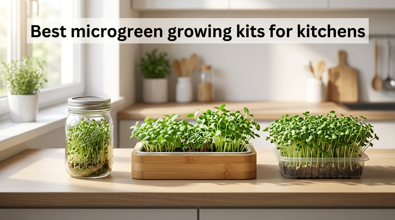 Best microgreen growing kits for kitchens
