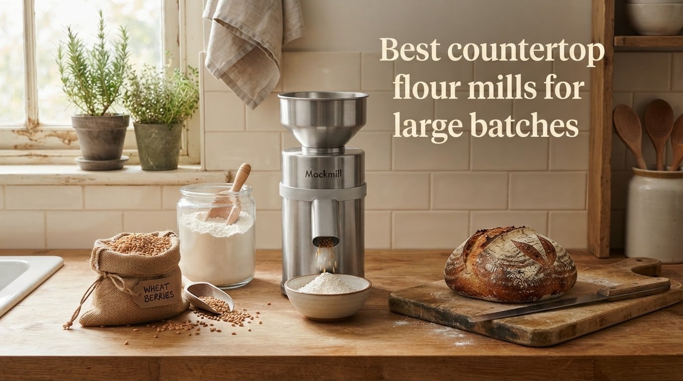 Best countertop flour mills for large batches