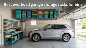 Best overhead garage storage racks for bins