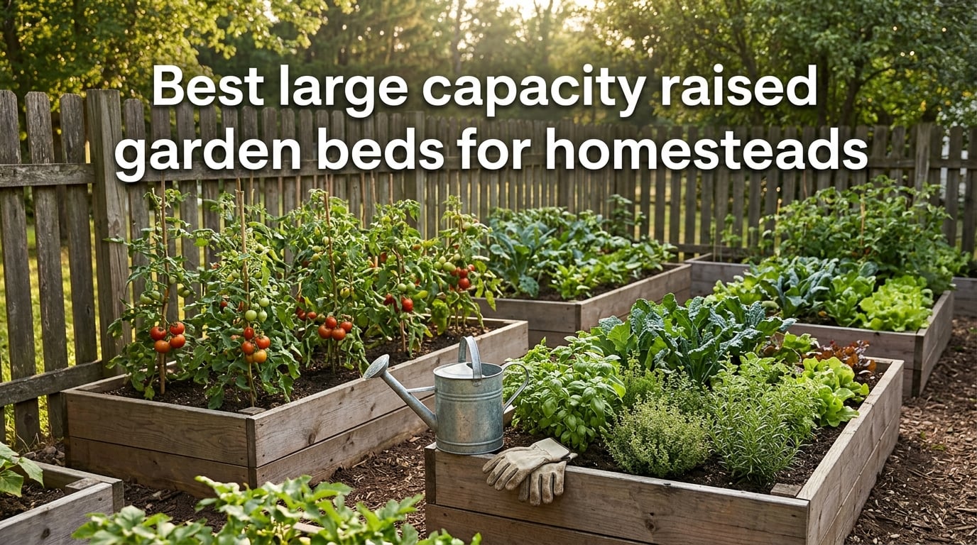 Best large capacity raised garden beds for homesteads