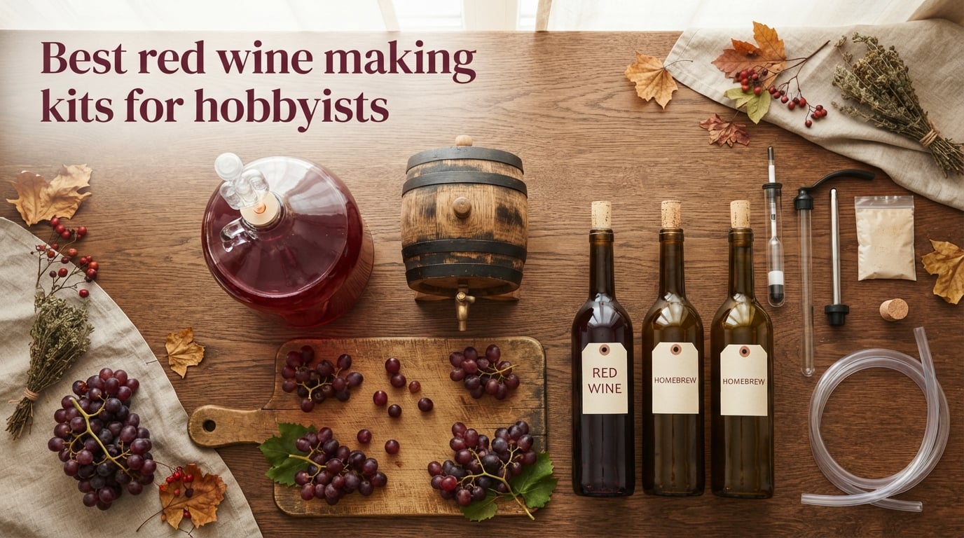 Best red wine making kits for hobbyists