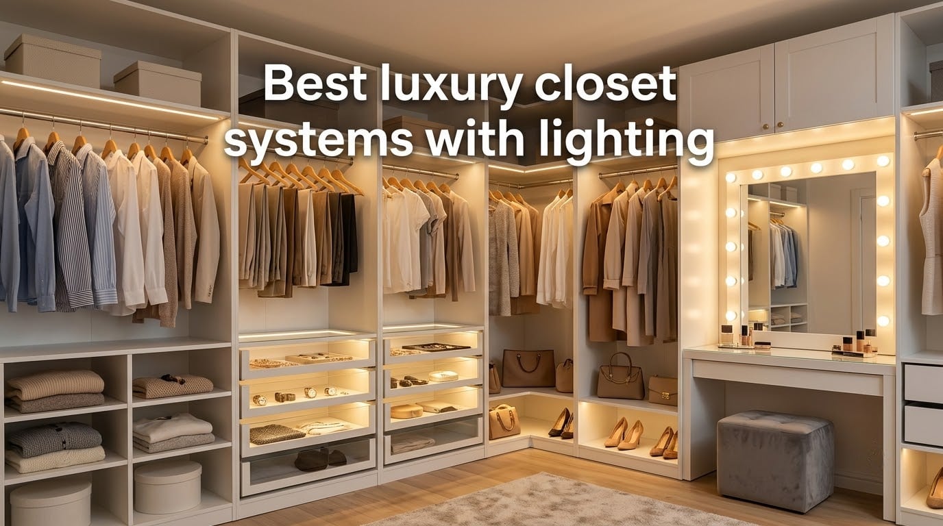 Best luxury closet systems with lighting