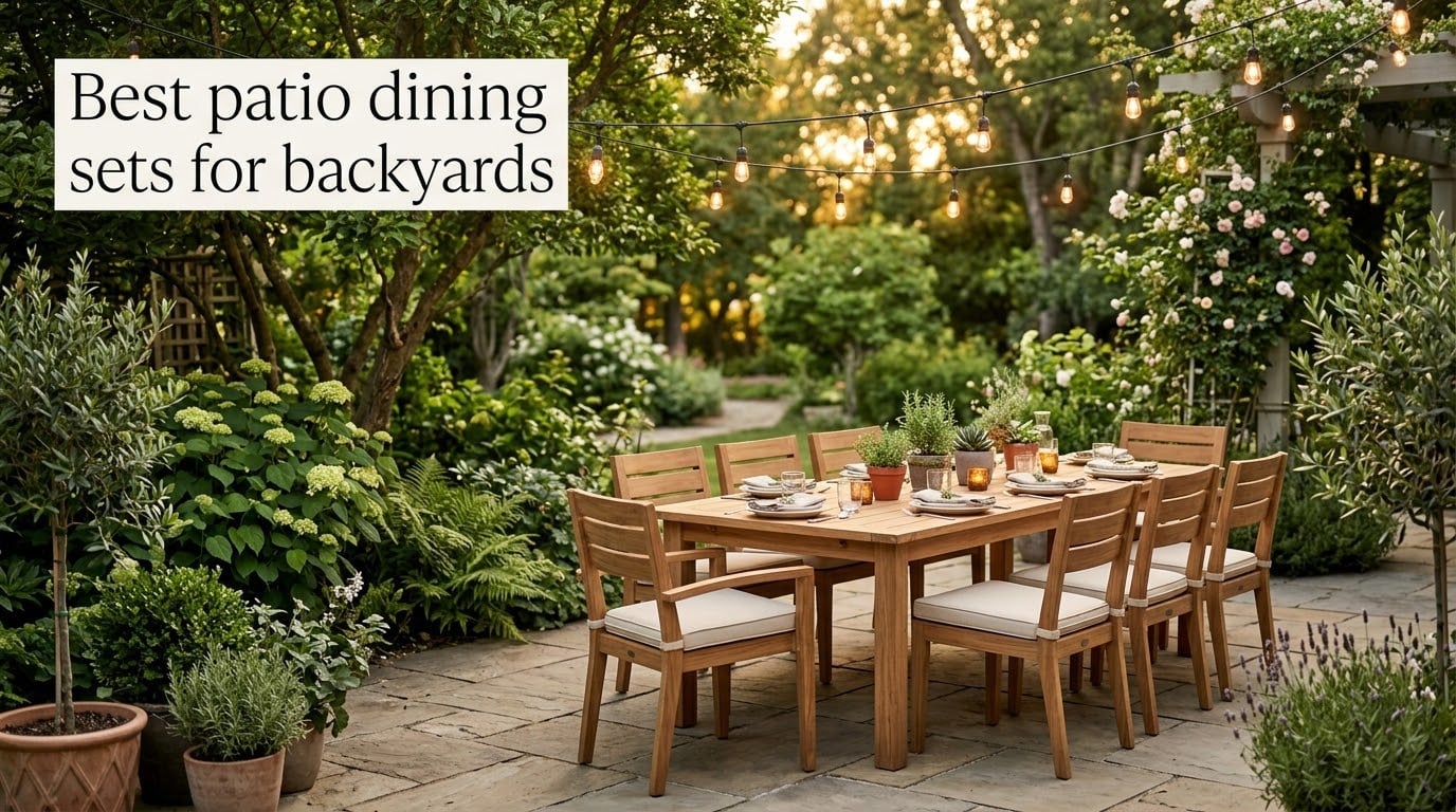 Best patio dining sets for backyards